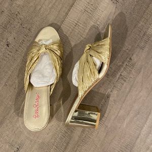 Lilly gold sandals